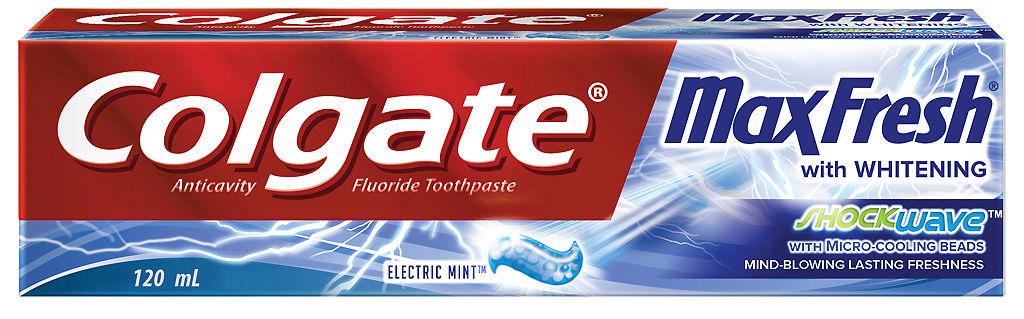 colgate max fresh shockwave