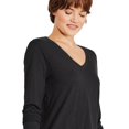 thumbnail image 2 of George Women's V-Neckline Long Sleeve Tee, 2 of 6