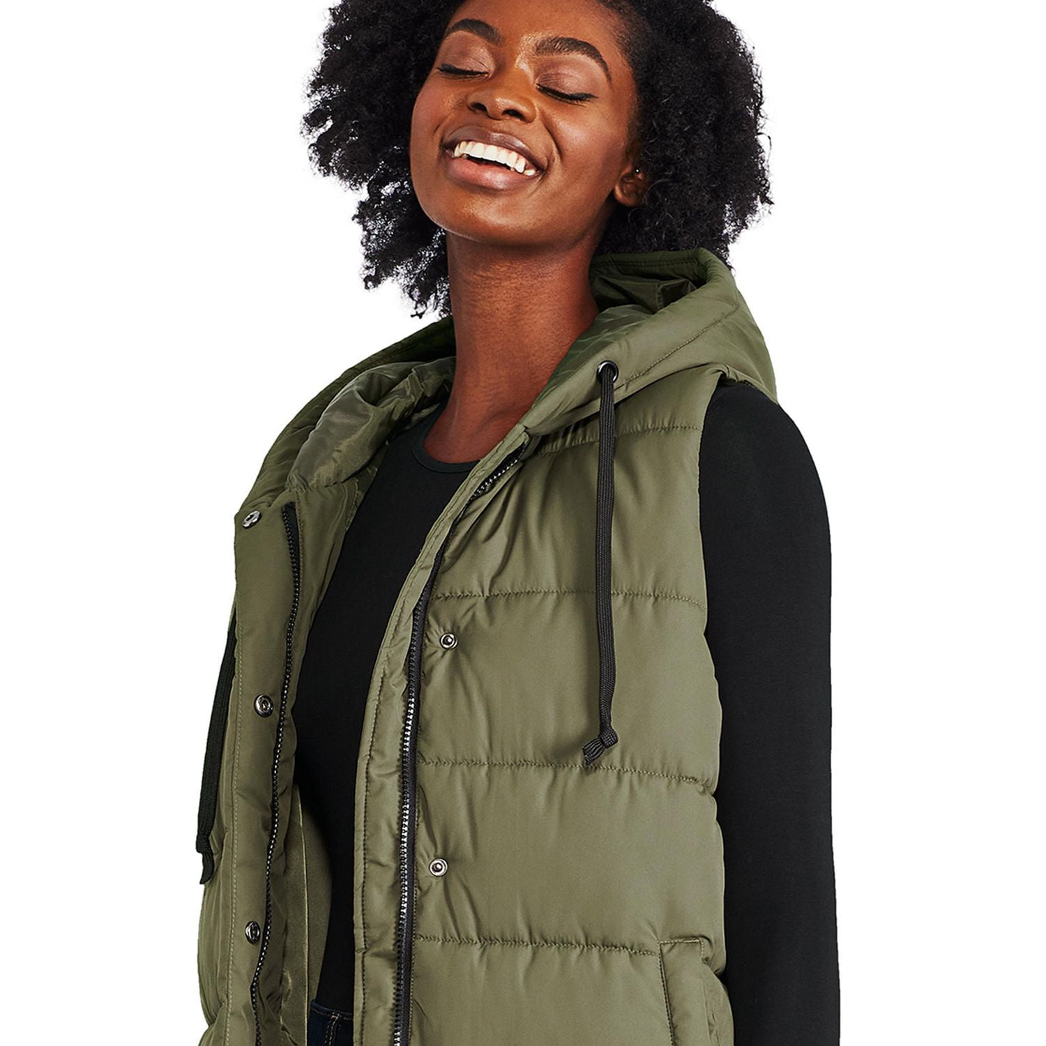 George Women's Long Quilted Vest 