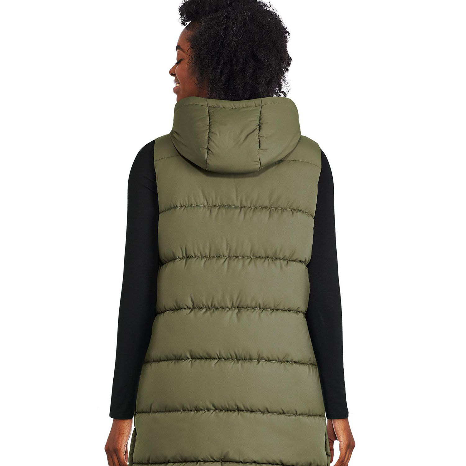 George Women's Long Quilted Vest 