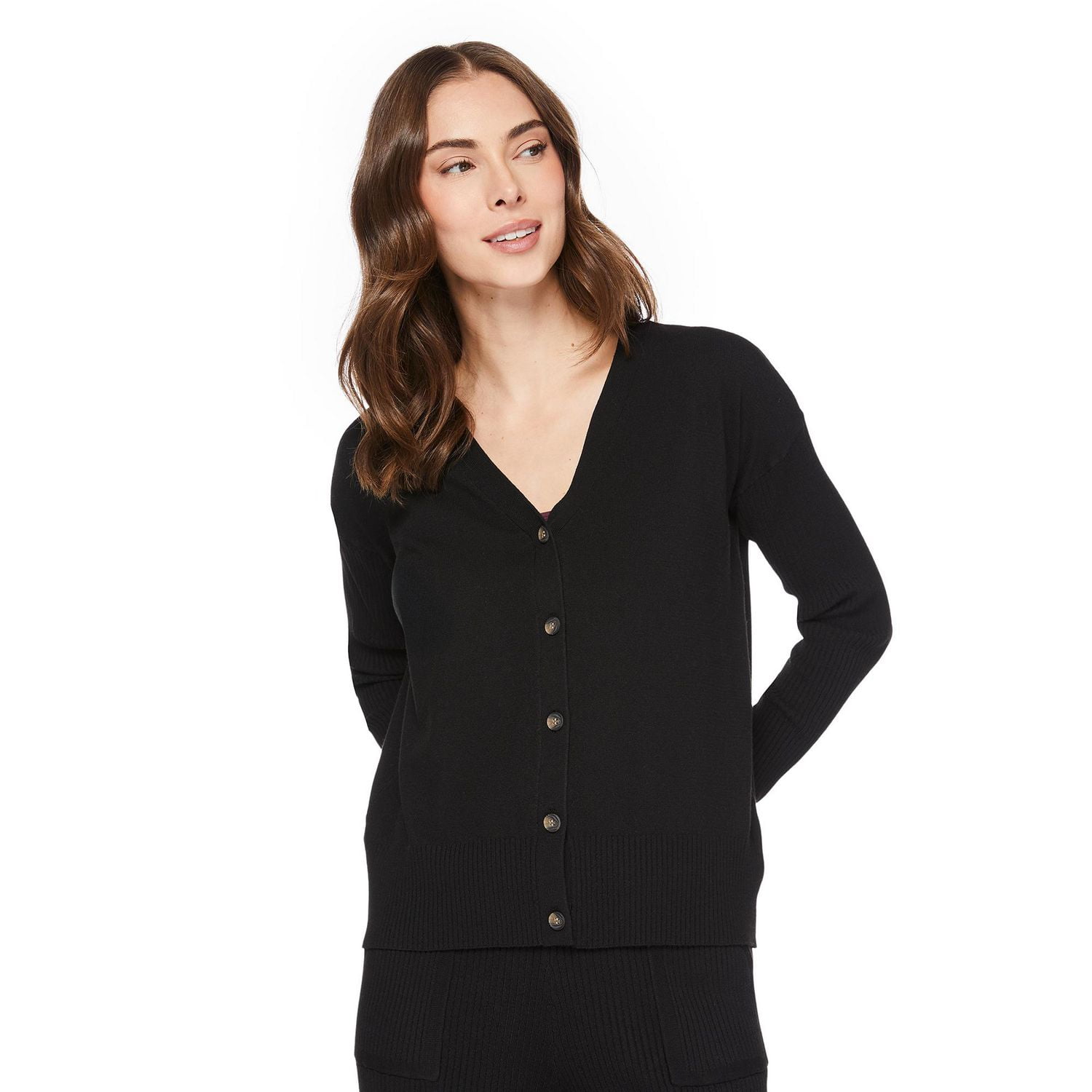 George Women's Rib Sleeve Cardigan