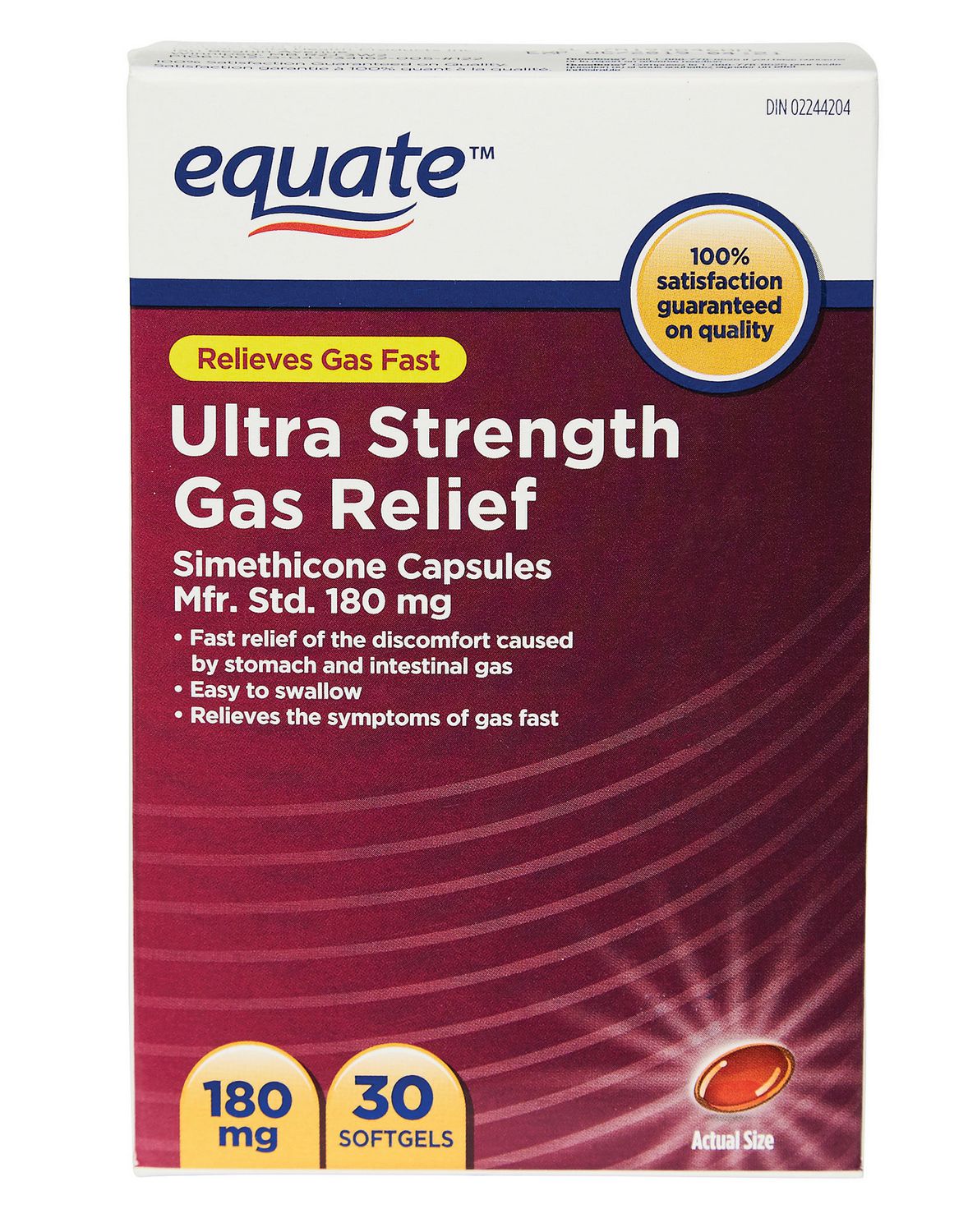 Equate Ultra Strength Gas Relief Simethicone Capsules Walmart Canada