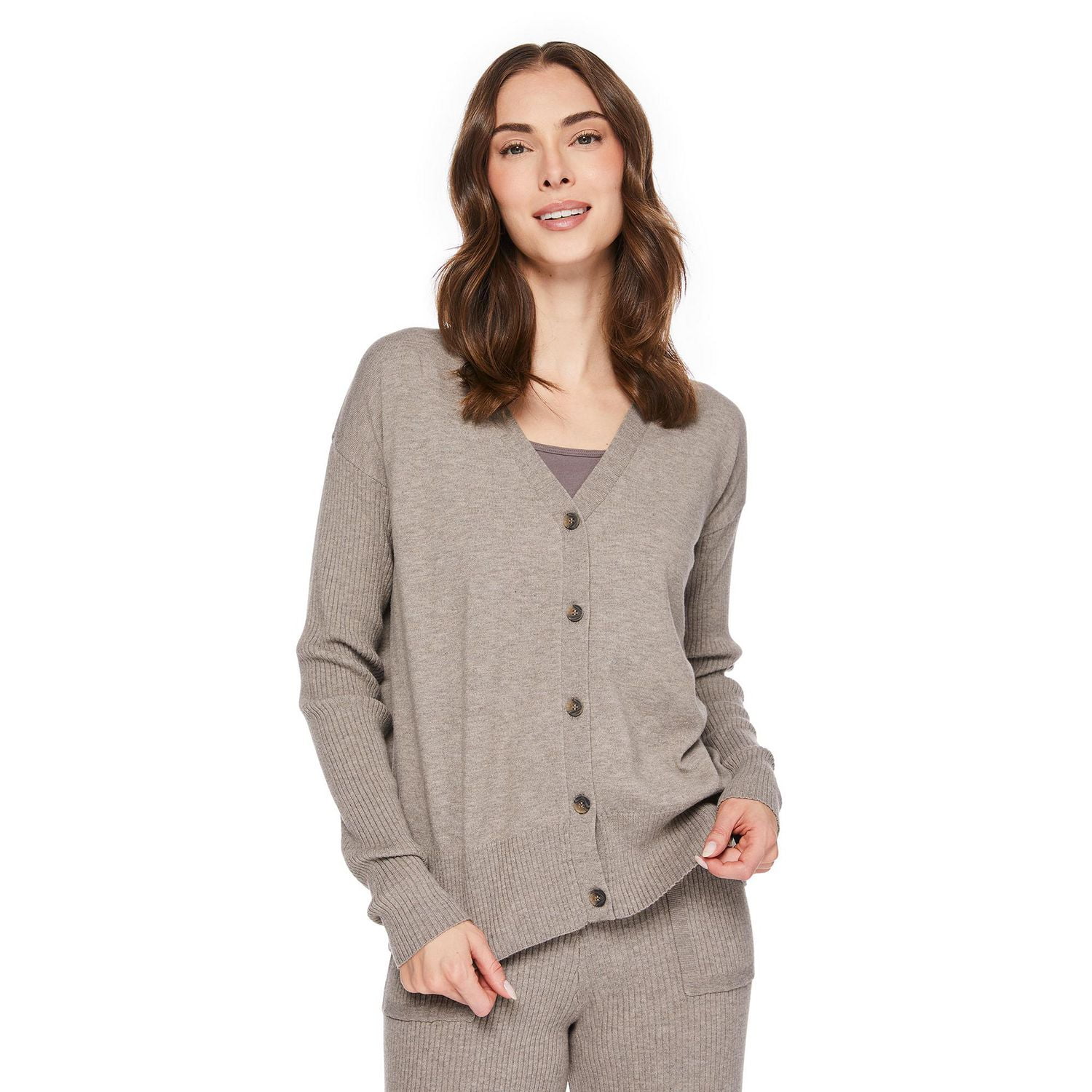 George Women's Rib Sleeve Cardigan