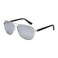 thumbnail image 1 of George Mens Black and Silver Aviator Sunglasses, 1 of 3