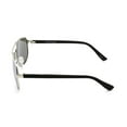 thumbnail image 3 of George Mens Black and Silver Aviator Sunglasses, 3 of 3