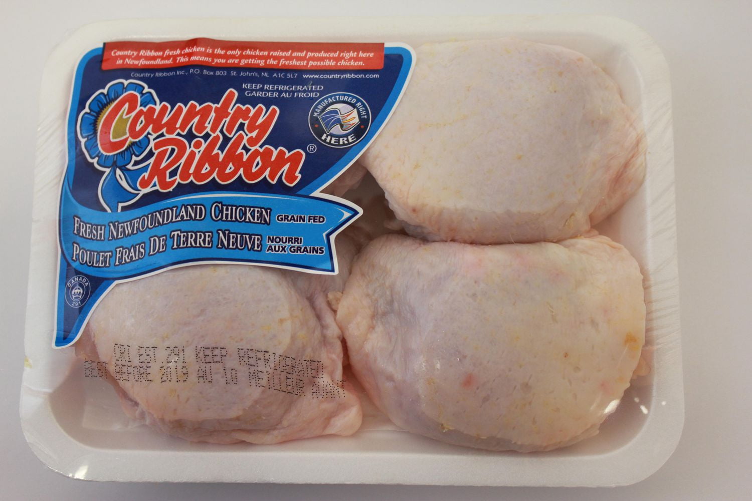 Country Ribbon Fresh Bone In Chicken Thighs Walmart Canada