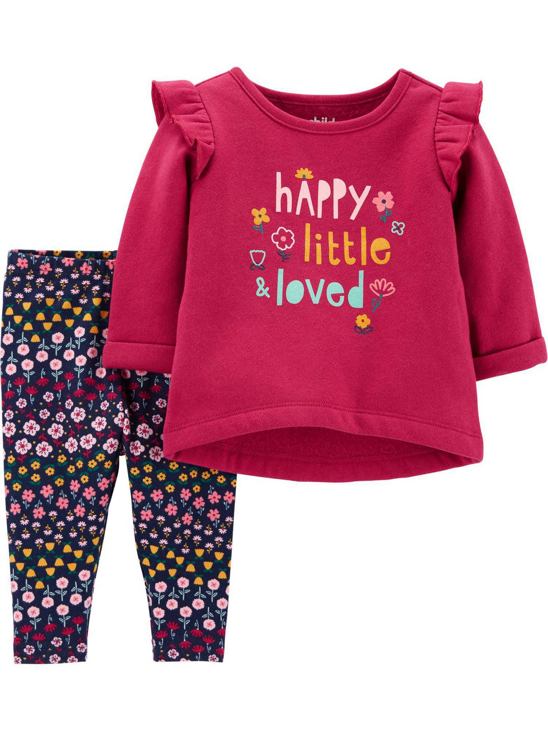 Child of Mine made by Carter's Newborn Girls 2pc set - Happy | Walmart ...