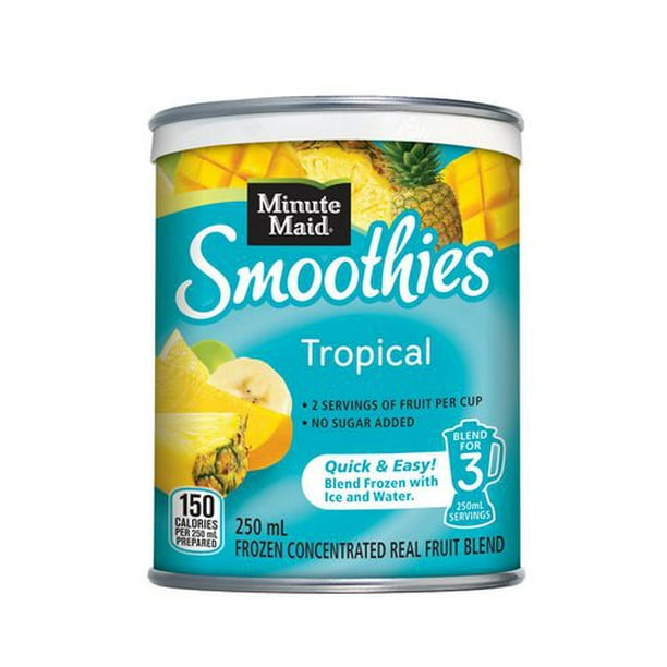 Minute Maid Smoothies Tropical Frozen Concentrated Real Fruit Blend