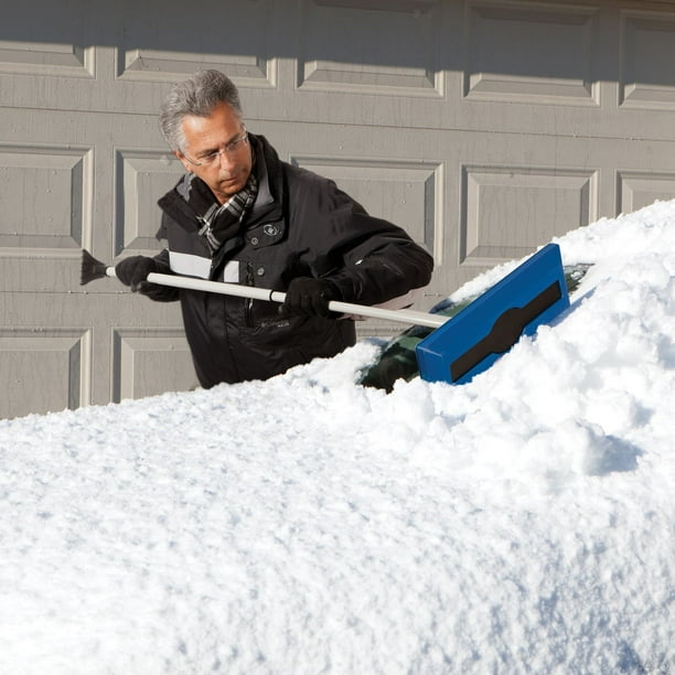 Balai à neige avec grattoir pour la voiture télescopique - 52 po