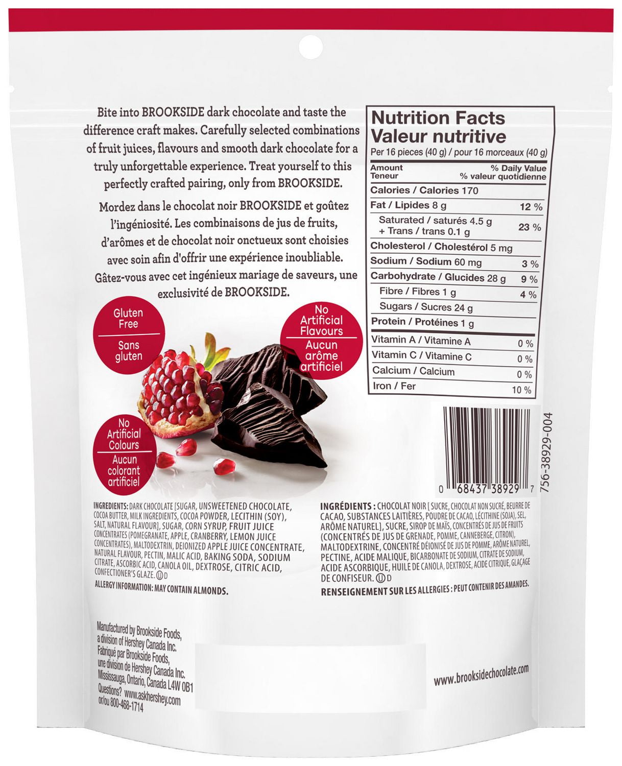 Brookside Chocolate Nutrition Facts Nutrition Ftempo
