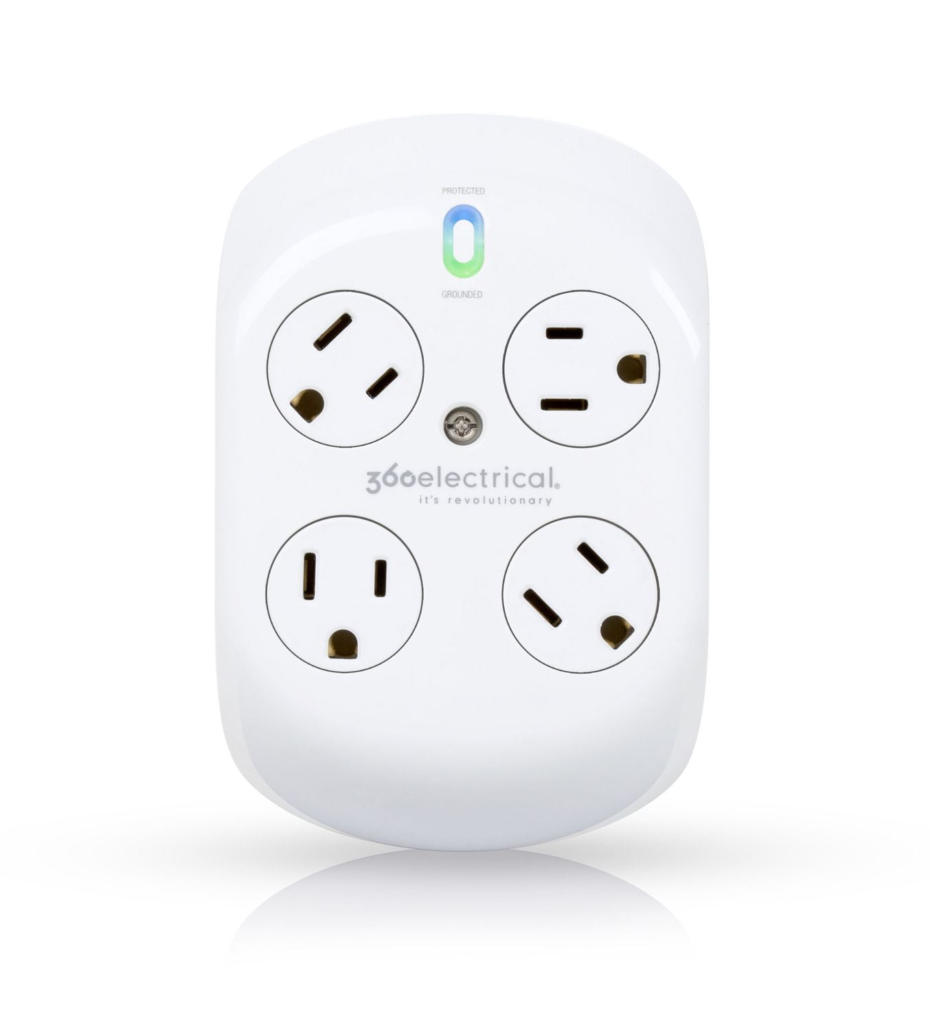 360 Electrical Revolve Surge Protector with 4 Rotating Outlets