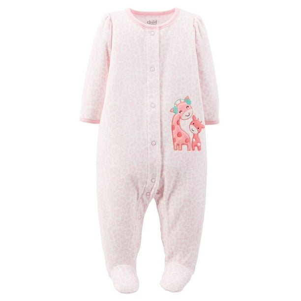 Pyjama-grenouillère en micromolleton pour nouveau-née fille Child of Mine made by Carter’s