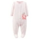 Pyjama-grenouillère en micromolleton pour nouveau-née fille Child of Mine made by Carter’s – image 1 sur 1