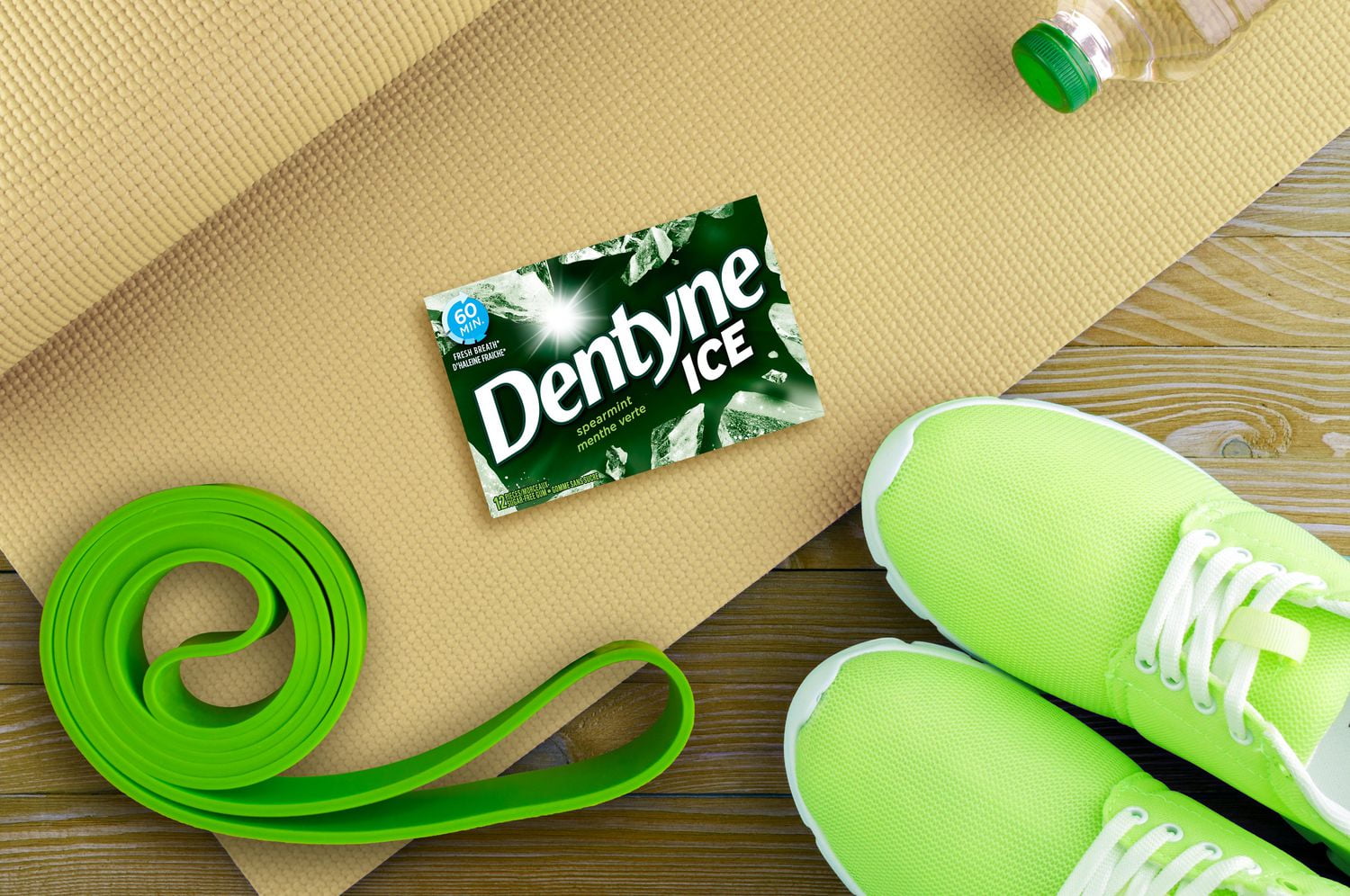 Dentyne Ice, Spearmint Sugarfree Gum Pack, 12 Pieces, Dentyne Ice Spearmint: Fresh breath, 60 mins!