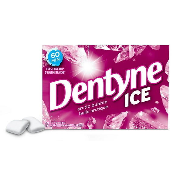 Dentyne Ice, Arctic Bubble Sugar-free Gum Pack, 12 Pieces