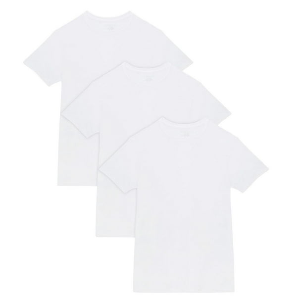 T-shirt en blanc à encolure ras du cou « Big Man » de Fruit of the Loom, paq. de 3 Tailles : 2XB à 5XB
