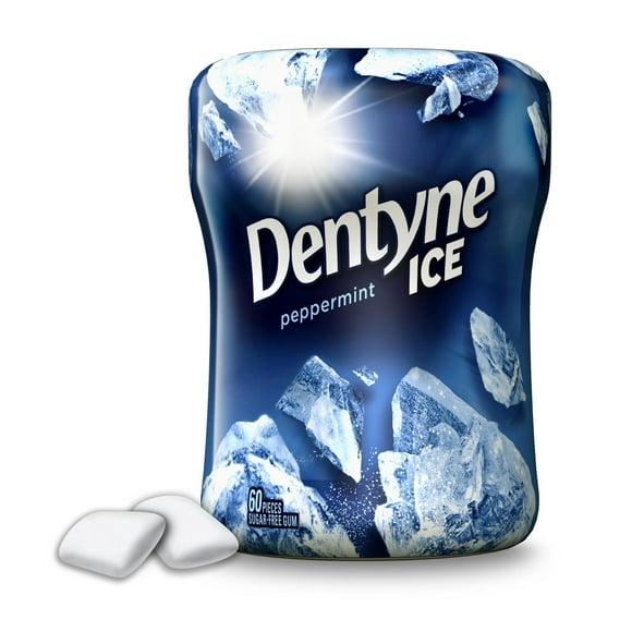 Dentyne Ice, Bouteille de gomme sans sucre à la Menthe poivrée, 60 Morceaux Dentyne Ice Menthe poivrée: fraîche durable 60 mcx