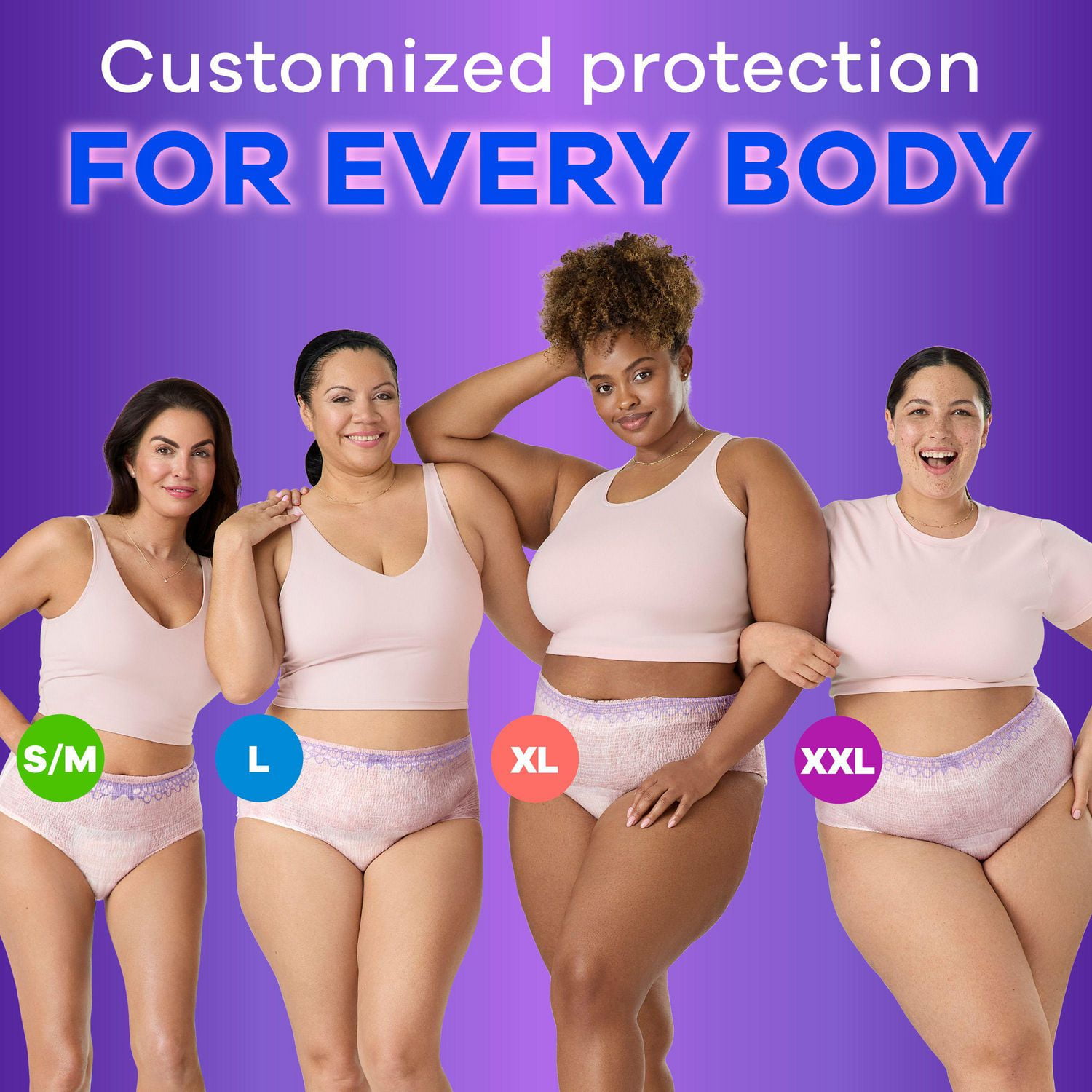 Always Discreet Adult Incontinence Underwear for Women and Postpartum Underwear, XXL, Up to 100% Bladder Leak Protection