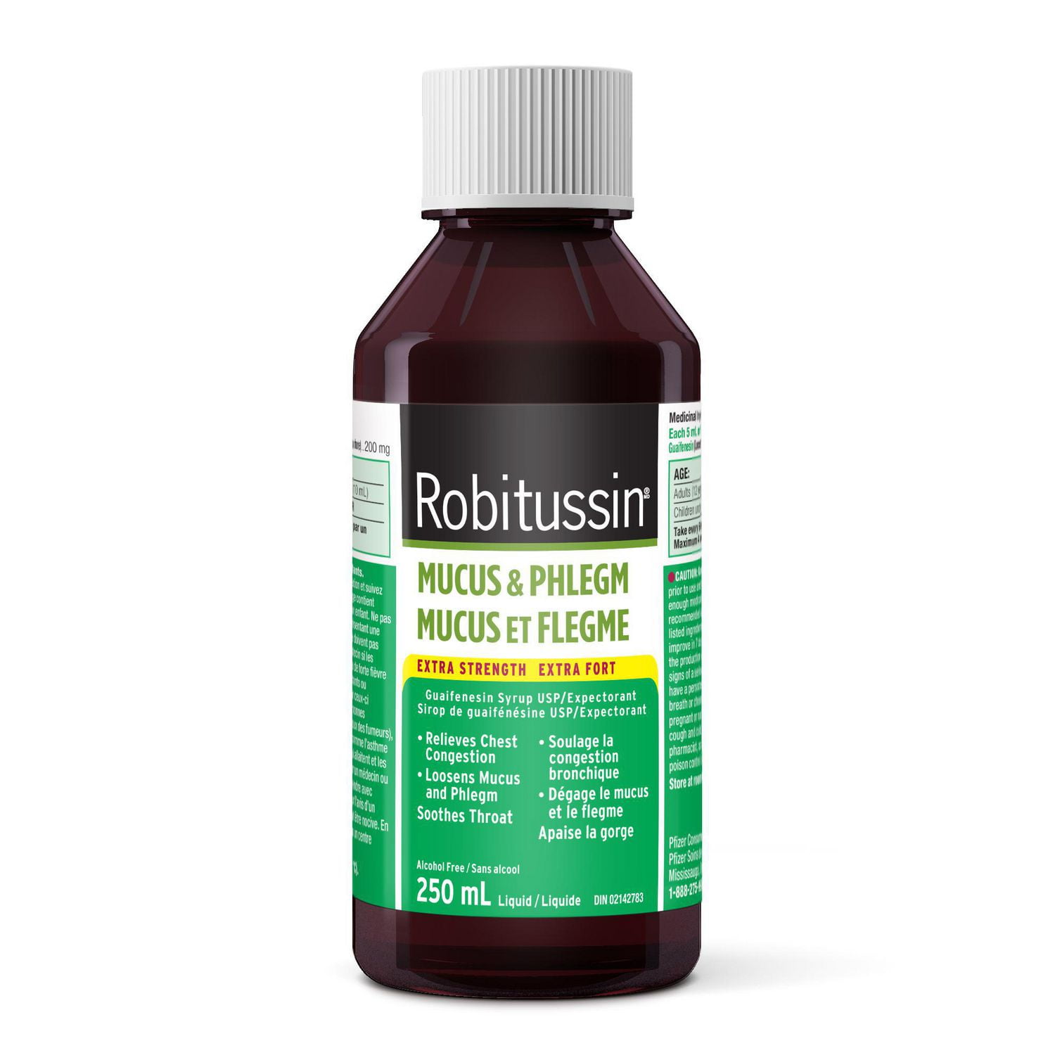 Robitussin Mucus Phlegm Extra Strength Syrup 250 mL Cherry