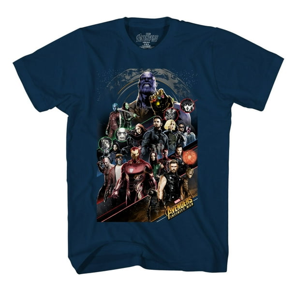 T-shirt à manches courtes Marvel Avengers Infinity War pour homme