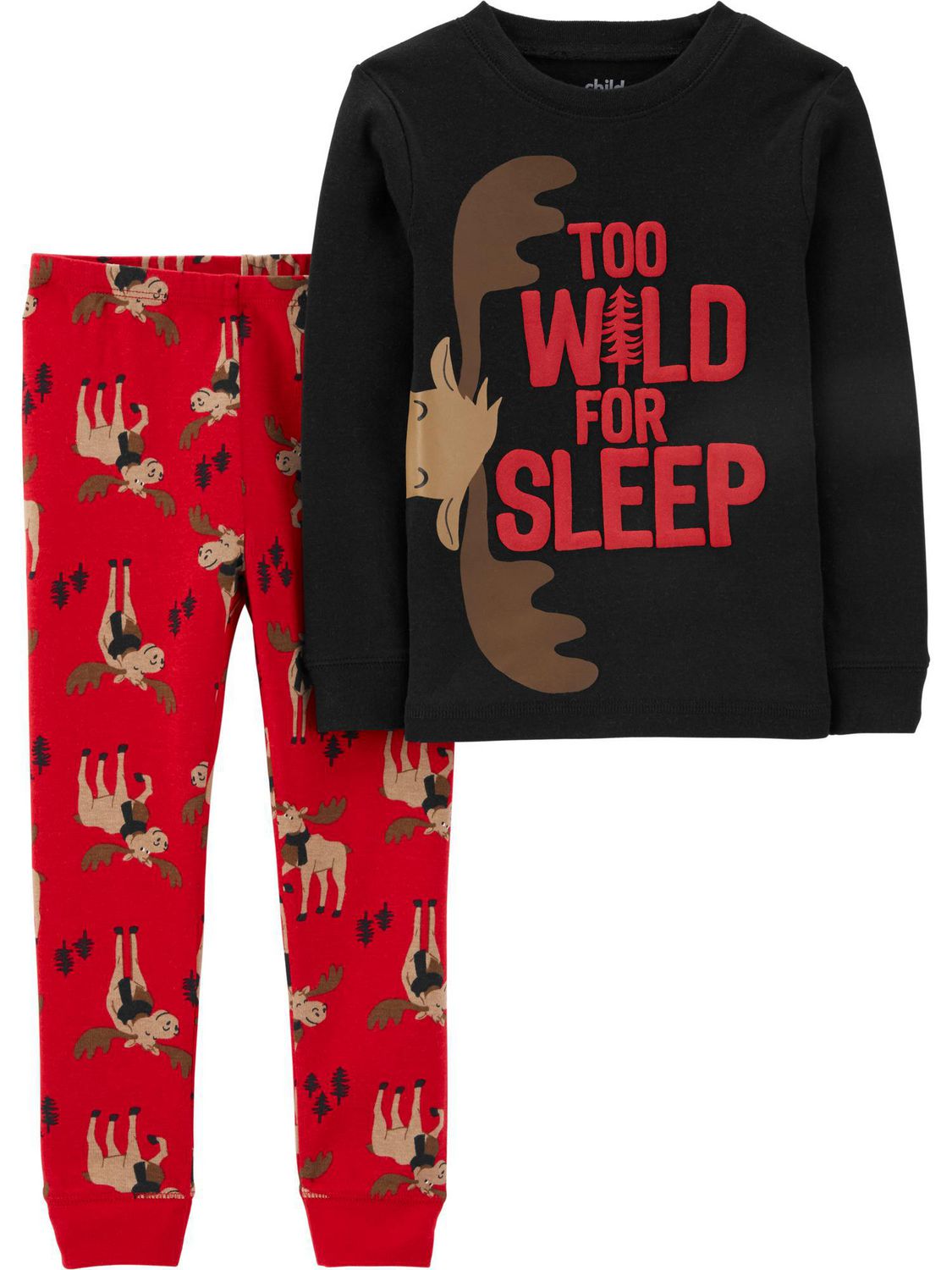 carters moose pajamas