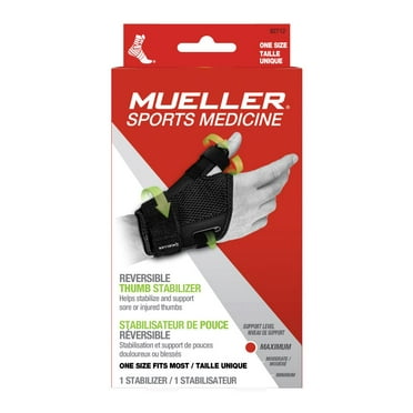Stabilisateur de pouce réversible Mueller, noir, taille unique