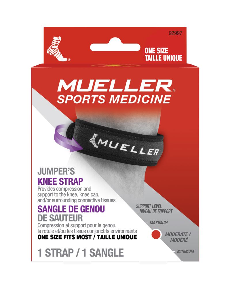 Sangle de genou pour pull Mueller, noir, taille unique