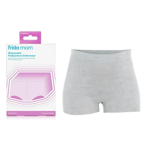 Frida Mom Postpartum Recovery Essentials Kit | Disposable Underwear, Ice  Maxi Absorbency Pads, Cooling Witch Hazel Medicated Pad Liners, Perineal