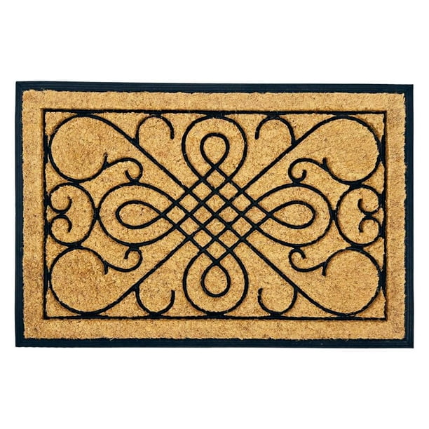 LARGE RUBBER BACKED COIR DOORMAT Walmart.ca