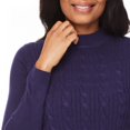 thumbnail image 4 of Penmans Women's Mock Neckline Cable Knit Sweater, 4 of 6