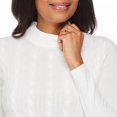 thumbnail image 4 of Penmans Women's Mock Neckline Cable Knit Sweater, 4 of 6