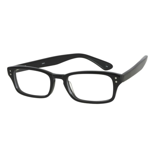 Monture complète D951 d'Acadia Eyewear en plastique flex noir pour hommes