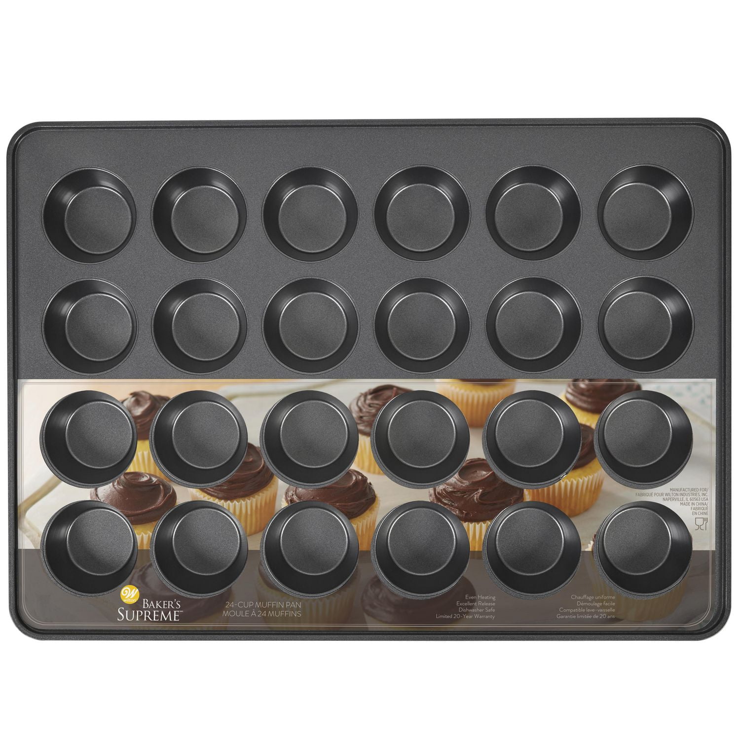 Wilton Baker's Supreme Premium Non-Stick Bakeware Mega 24-Cup