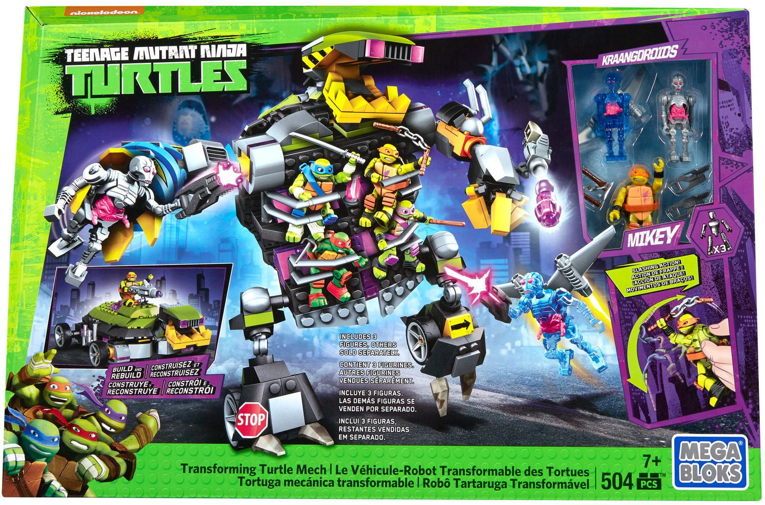 MEGA BLOKS Teenage Mutant Ninja Turtles Transforming Turtle Mech