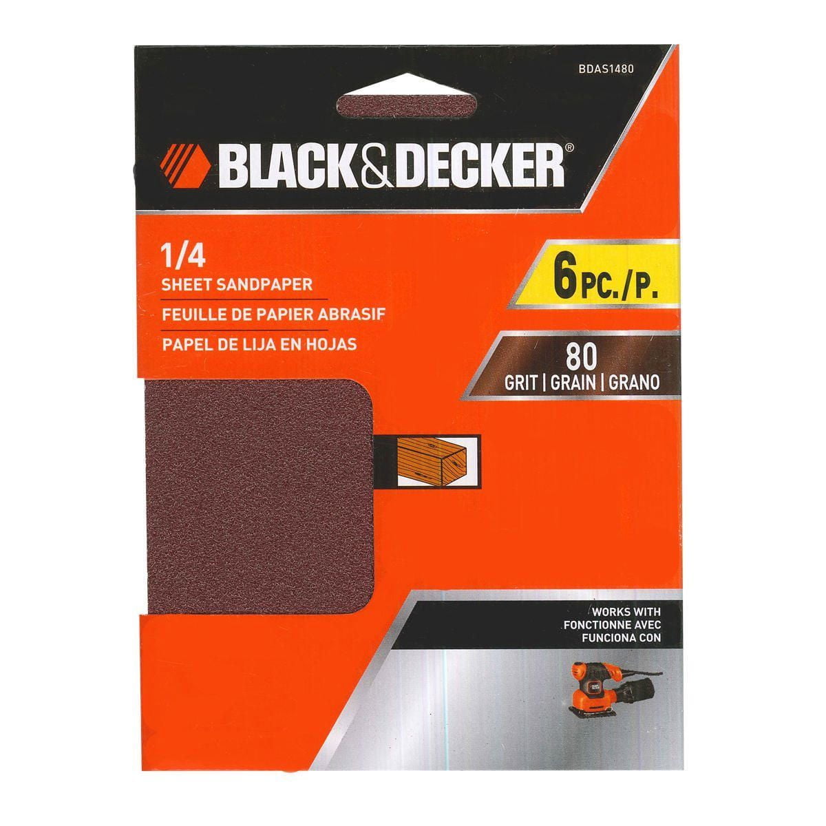 1/4 Sheet 60Grit Sandpaper (6 pack) Walmart Canada