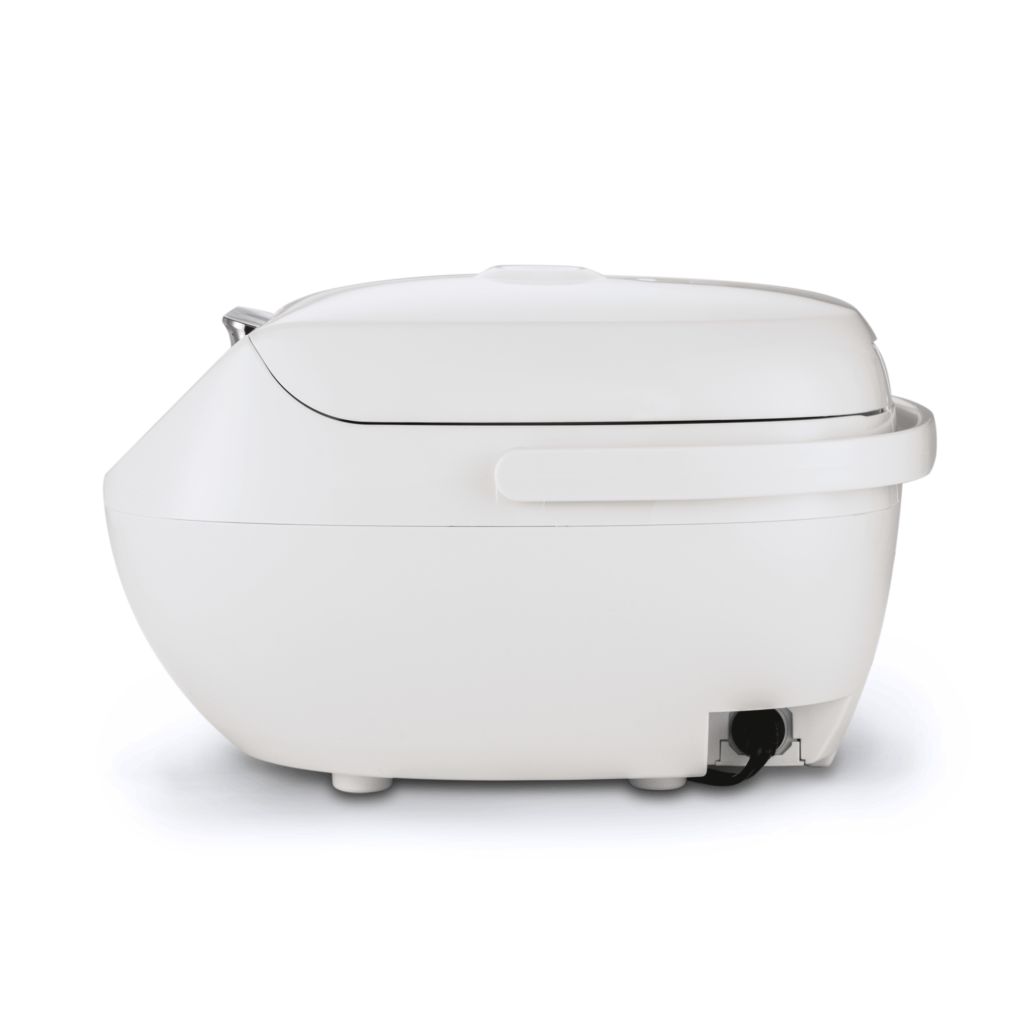Tiger JBV-A 10 Cup Micom Rice Cooker with Food Steamer and Slow Cooker,  White