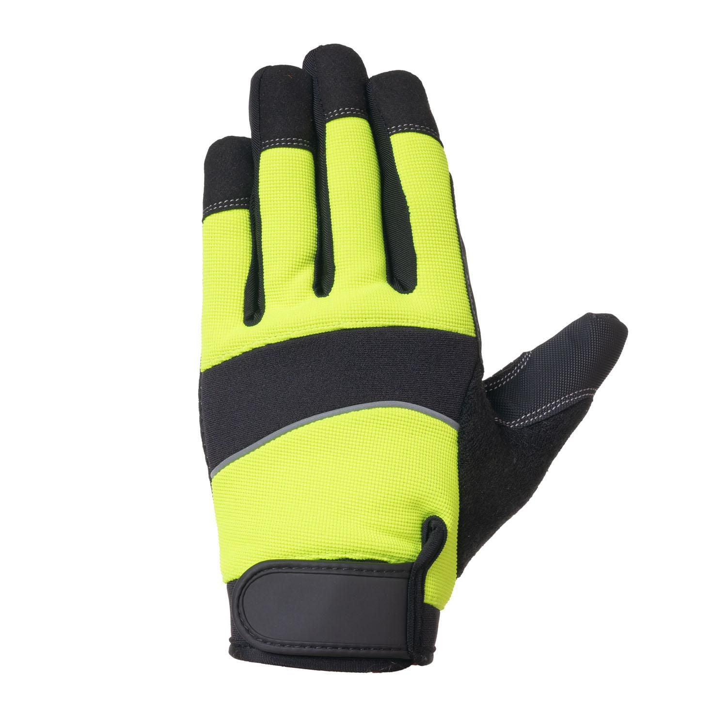 Workload Hi Vis Mechanic's Sticky Glove, Size M-XL