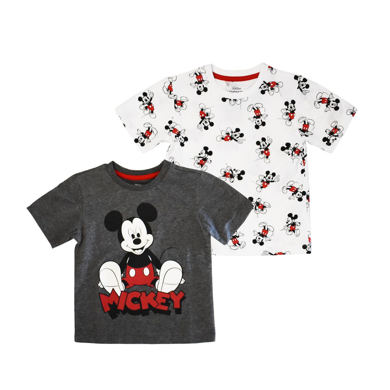 Toddler Boys Disney 2 Pack Mickey Mouse Classic T-Shirts