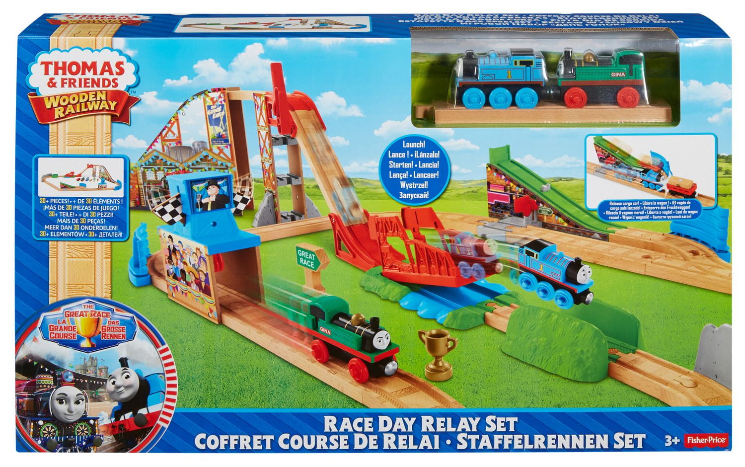 New - retailer Thomas the Train - Thomas & Friends Race Day Relay Set