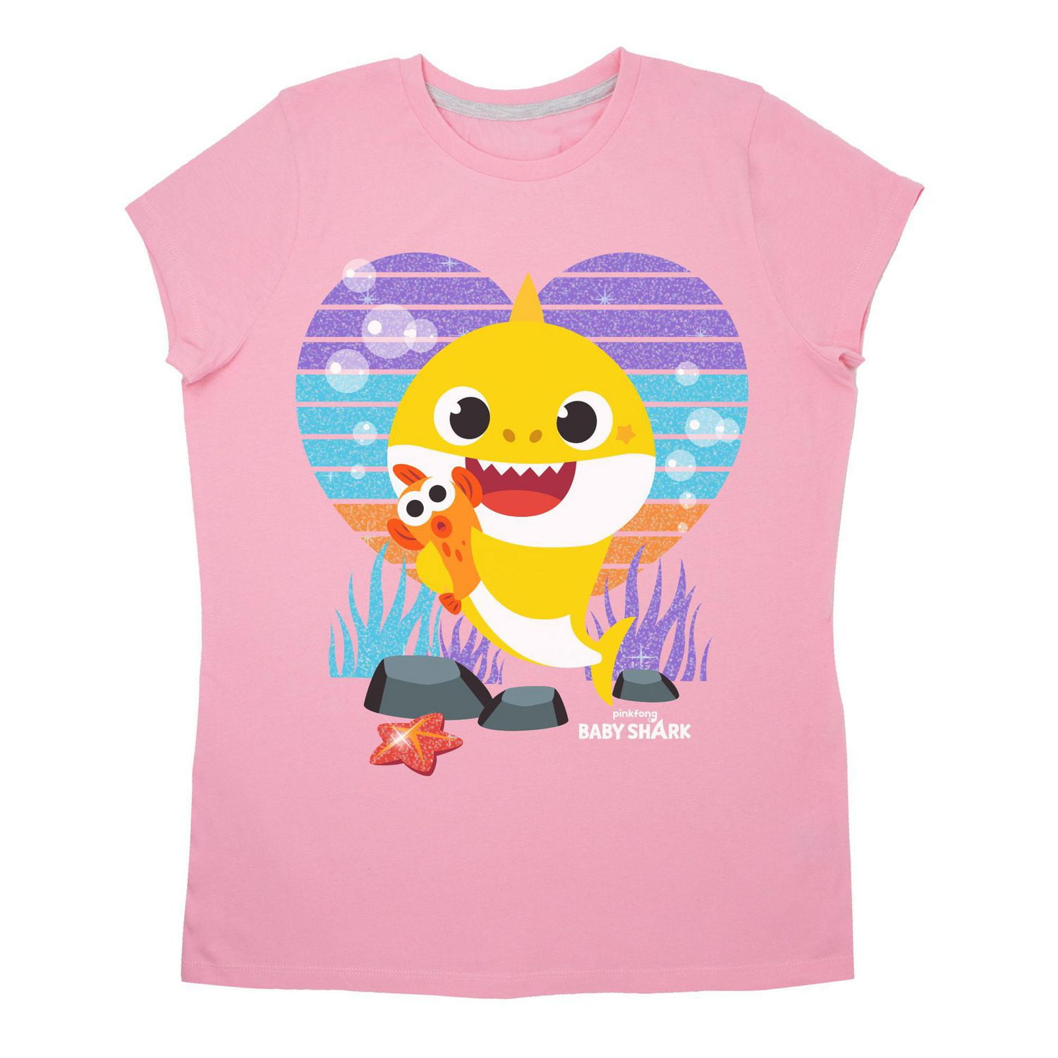 Baby Shark Tee-shirt à manche courte pour filles