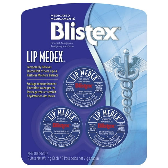 Lip MedexMD de BlistexMD médicamentés 7g x 3 3x11g