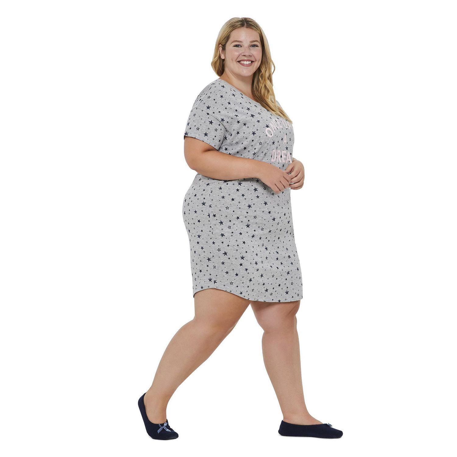 Chemise de nuit imprimée George Plus pour femmes