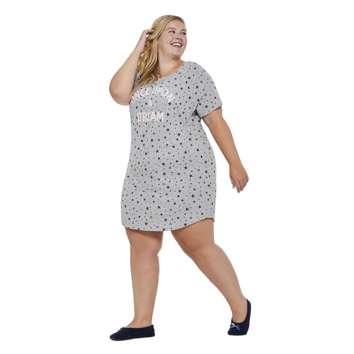 Chemise de nuit imprimée George Plus pour femmes