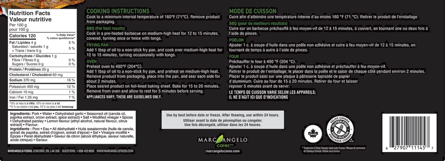 Marcangelo méditerranéen filet de porc papillon