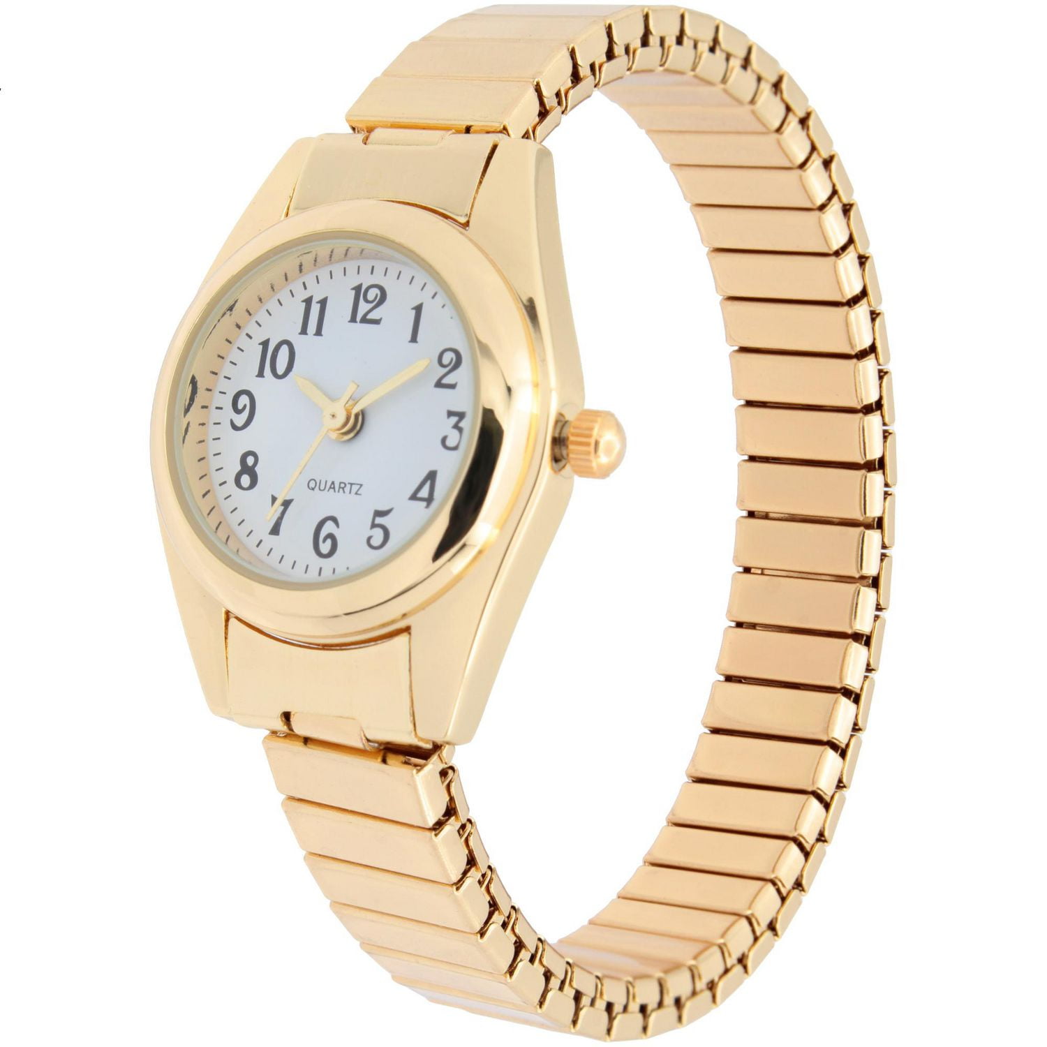 Montre bracelet femme dorée à quartz, Montre tendance pour femmes