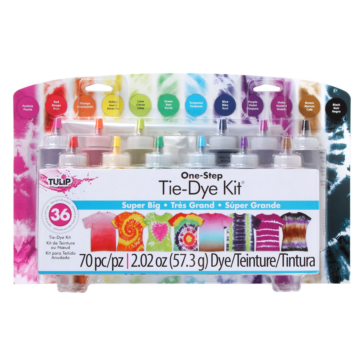 Tulip One Step Tie Dye Kit 5 Color Ultimate, 59 Pieces