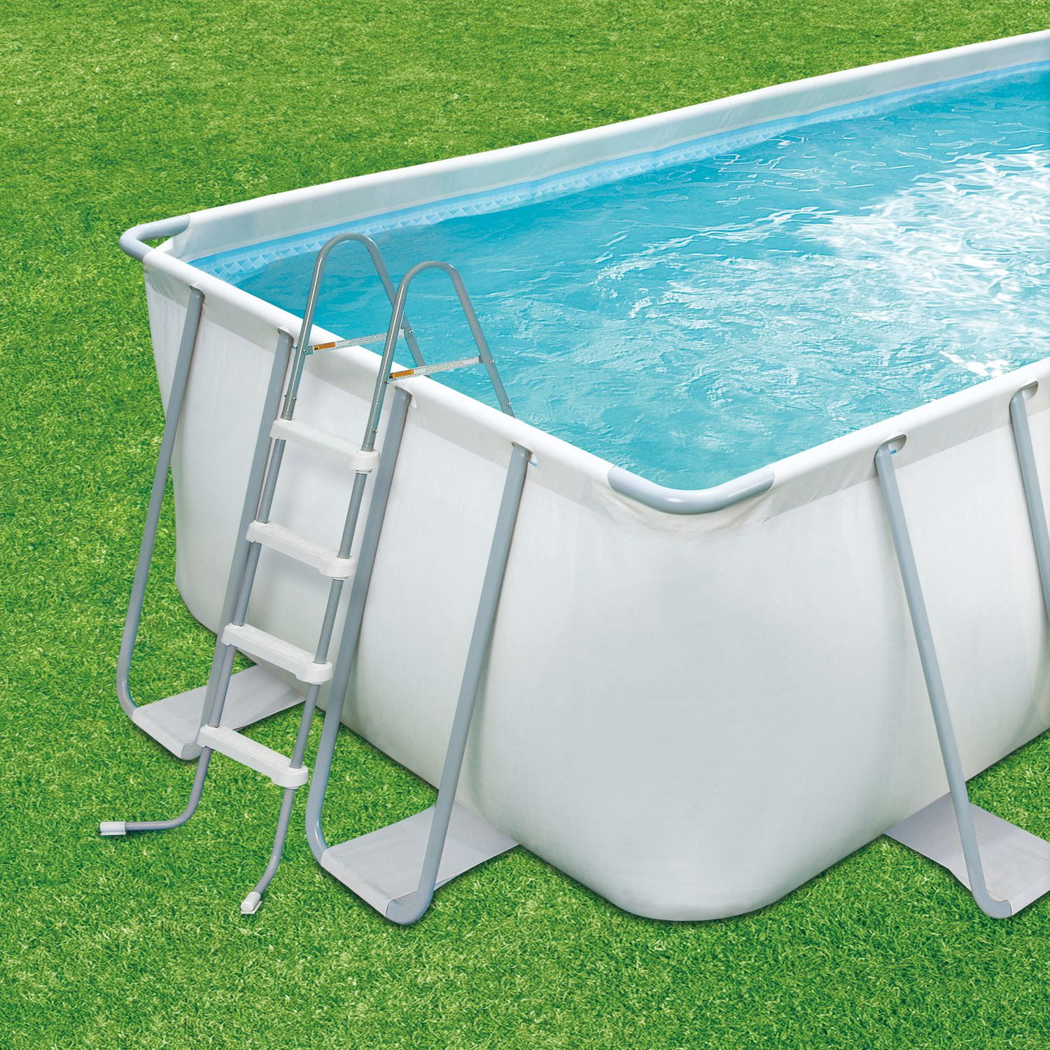 Pool Mate Premium 10-Year 16 ft. x 32 ft. Rectangular Blue/Silver
