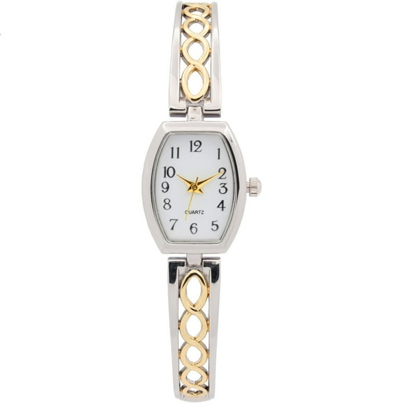 Women's Two-Tone half Bangle Watch