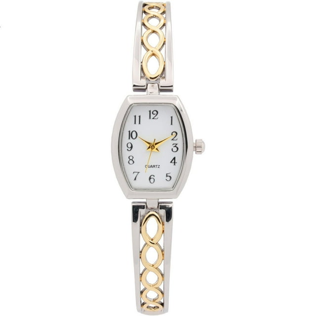 Women's Two-Tone half Bangle Watch
