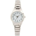 thumbnail image 1 of Women’s Silver-Tone Quartz Watch with White Dial and Black Numerals, 1 of 2
